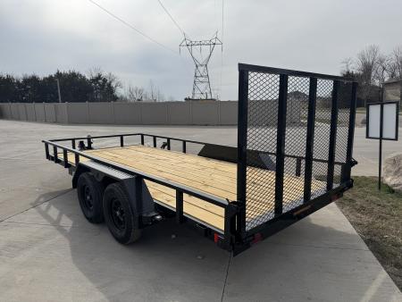 New 2026 Liberty LU7K82A - 7K Angle Utility 82" Wide Deck Utility Trailer