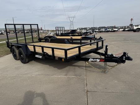 New 2026 Liberty LU7K82A - 7K Angle Utility 82" Wide Deck Utility Trailer