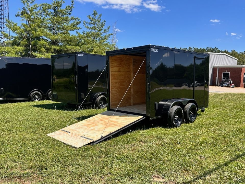 New 2026 Luxe 6X12 - Enclosed Trailer- 3500LB Tandem Axle - Black Poly - Blackout