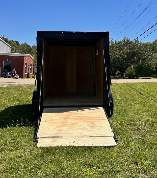 New 2026 Luxe 6X12 - Enclosed Trailer- 3500LB Tandem Axle - Black Poly - Blackout