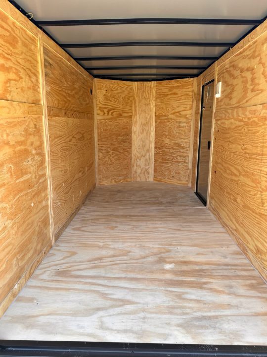 New 2026 Luxe 6X12 - Enclosed Trailer- 3500LB Tandem Axle - Black Poly - Blackout