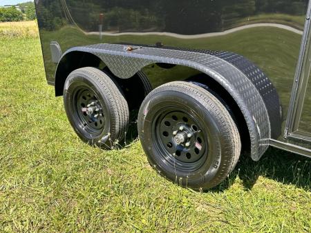 New 2026 Luxe 6X12 - Enclosed Trailer- 3500LB Tandem Axle - Black Poly - Blackout