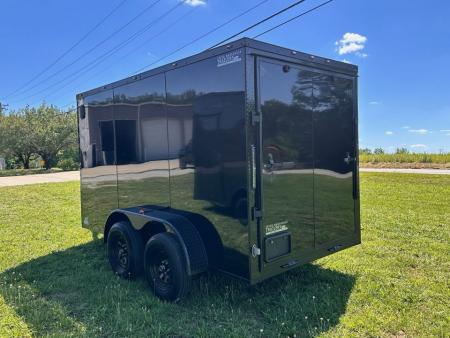 New 2026 Luxe 6X12 - Enclosed Trailer- 3500LB Tandem Axle - Black Poly - Blackout