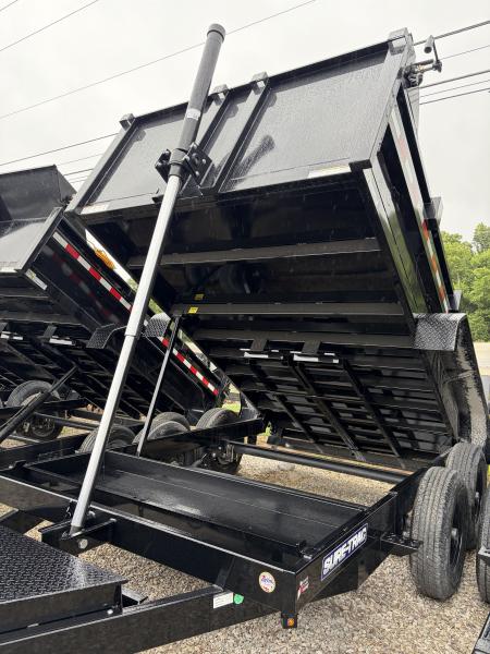 New 2026 Sure-Trac 7 X 12 HD LOW PROFILE TELESCOPIC DUMP 14K