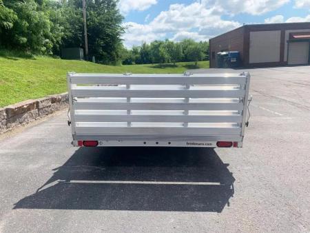 New Aluma 8118SR TA (81x18) ATV/UTV Trailer - Bi-Fold Tailgate - Side Ramps!