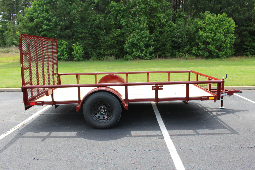 New 2026 Davidson Trailers 83X12 MAROON Utility Trailer
