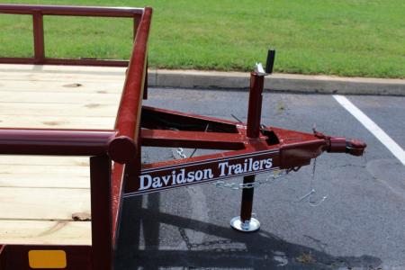 New 2026 Davidson Trailers 83X12 MAROON Utility Trailer