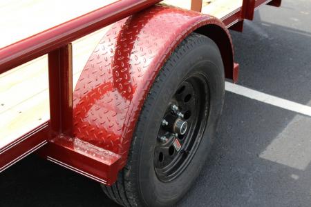 New 2026 Davidson Trailers 83X12 MAROON Utility Trailer