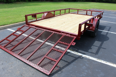 New 2026 Davidson Trailers 83X12 MAROON Utility Trailer