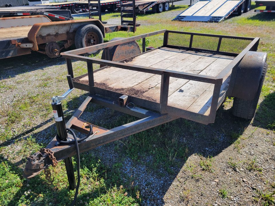 Used 2001 Kirk's Trailer 5x8 Tilt Bed Utility Trailer
