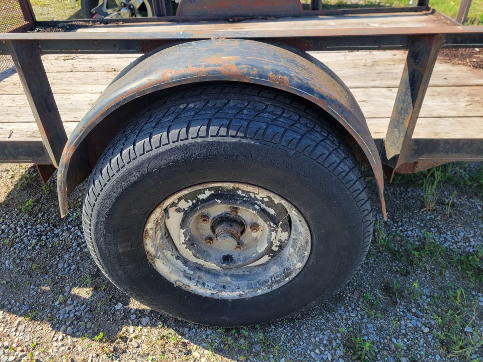 Used 2001 Kirk's Trailer 5x8 Tilt Bed Utility Trailer