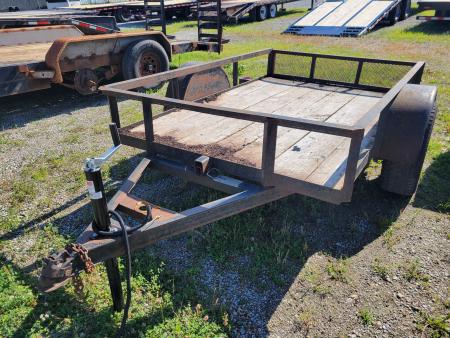 Used 2001 Kirk's Trailer 5x8 Tilt Bed Utility Trailer