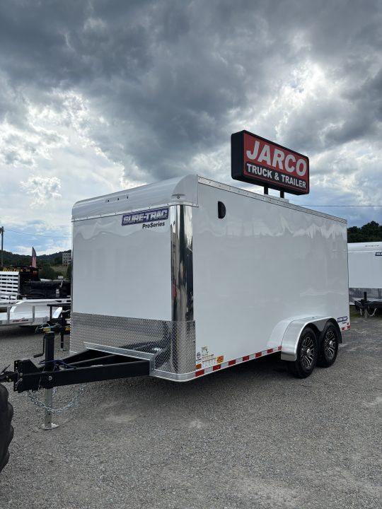 New 2026 Sure-Trac 7x16 Contractor Pro Bullnose Cargo / Enclosed Trailer