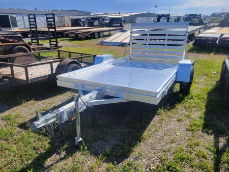 New 2017 Aluma 6810H Single Axle Straight Tailgate Utility Trailer