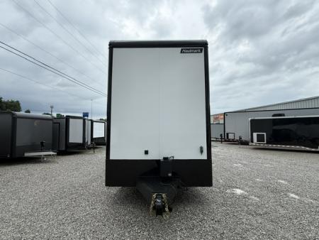 New Haulmark EDGE 8.5x30 Stacker 21K- White W/ Steel Frame, Black Lift & Recessed E-Track