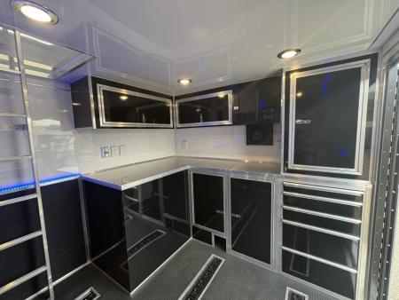 New Haulmark EDGE 8.5x30 Stacker 21K- White W/ Steel Frame, Black Lift & Recessed E-Track