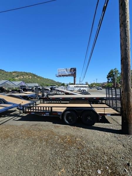 New SALE! ATV TRAILER 2027 Double A EUT77-16 UTILITY WITH SIDE RAMPS BRAKE 7000 GVWR