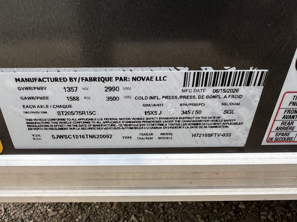 New 2026 H&H Trailers 6 x 10 H7210SFTV-035 Cargo / Enclosed Trailer