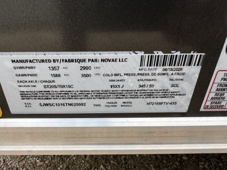 New 2026 H&H Trailers 6 x 10 H7210SFTV-035 Cargo / Enclosed Trailer
