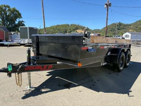 New DUMP NO SPREADER 2027 DOUBLE A ELP147-14 7X14 TANDEM AXLE 14000 GVWR TRAILER