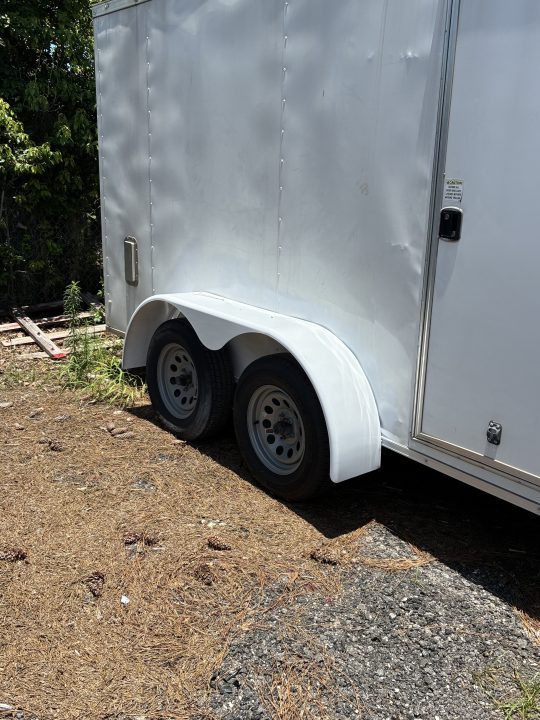 Consignment 2024 Rock Solid Cargo 7x14 Enclosed Trailer – 7K GVWR | White Cargo Trailer