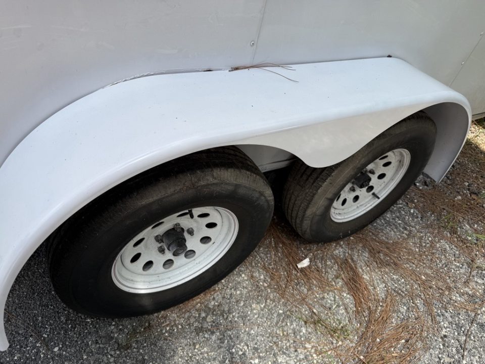 Consignment 2024 Rock Solid Cargo 7x14 Enclosed Trailer – 7K GVWR | White Cargo Trailer