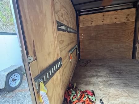 Consignment 2024 Rock Solid Cargo 7x14 Enclosed Trailer – 7K GVWR | White Cargo Trailer