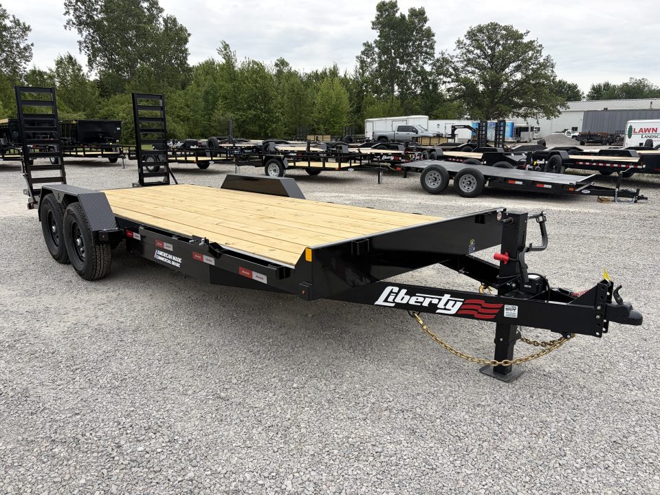 New 2026 LIBERTY LE14K83X18+2C6 (83" X 18' + 2') 14K Straight Ramp Equipment Trailer