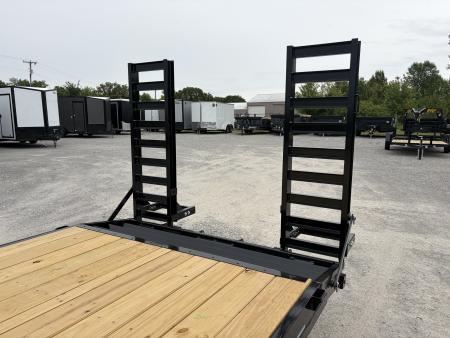 New 2026 LIBERTY LE14K83X18+2C6 (83" X 18' + 2') 14K Straight Ramp Equipment Trailer