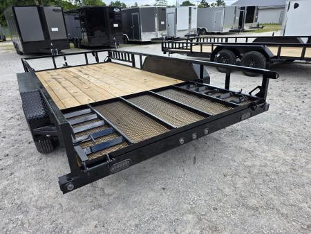 New 2026 Load Trail 83 X 16 TANDEM AXLE UTILITY TRAILER SIDE LOAD RAMPS 83X16 Utility Trailer