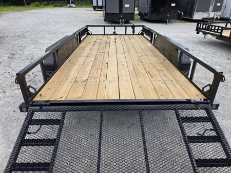 New 2026 Load Trail 83 X 16 TANDEM AXLE UTILITY TRAILER SIDE LOAD RAMPS 83X16 Utility Trailer
