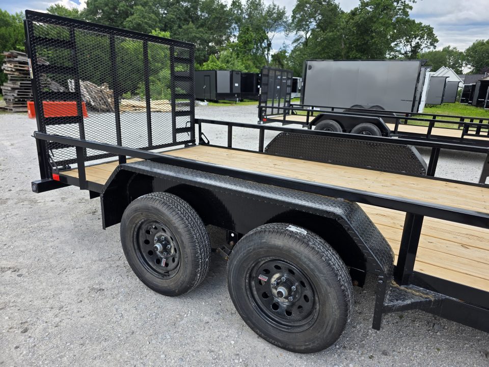 New 2026 Load Trail 83 X 16 TANDEM AXLE UTILITY TRAILER SIDE LOAD RAMPS 83X16 Utility Trailer