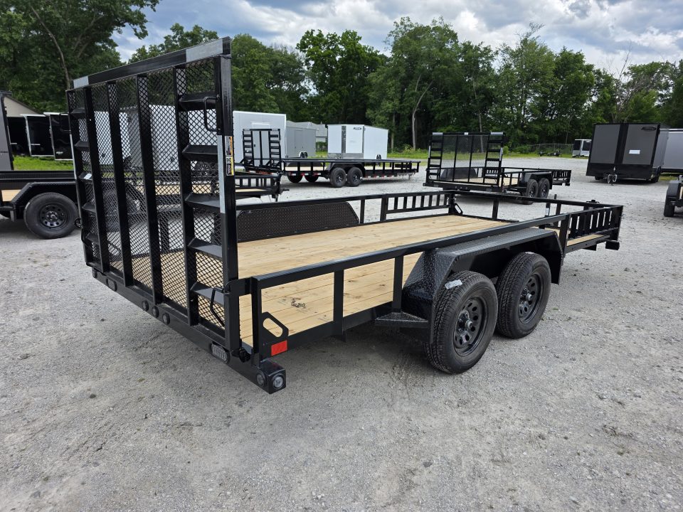 New 2026 Load Trail 83 X 16 TANDEM AXLE UTILITY TRAILER SIDE LOAD RAMPS 83X16 Utility Trailer