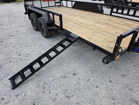 New 2026 Load Trail 83 X 16 TANDEM AXLE UTILITY TRAILER SIDE LOAD RAMPS 83X16 Utility Trailer