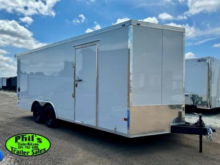 New 2026 Haulmark 8.5X24 ENCLOSED TRAILER Cargo / Enclosed Trailer SCREWLESS .080 EXTERIOR & REAR WING