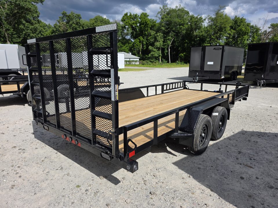 New 2026 Load Trail 83" x 18' Tandem Axle SIDE LOAD RAMP 7000 GVWR Utility Trailer 83x18