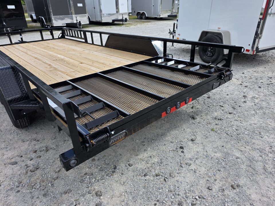 New 2026 Load Trail 83" x 18' Tandem Axle SIDE LOAD RAMP 7000 GVWR Utility Trailer 83x18