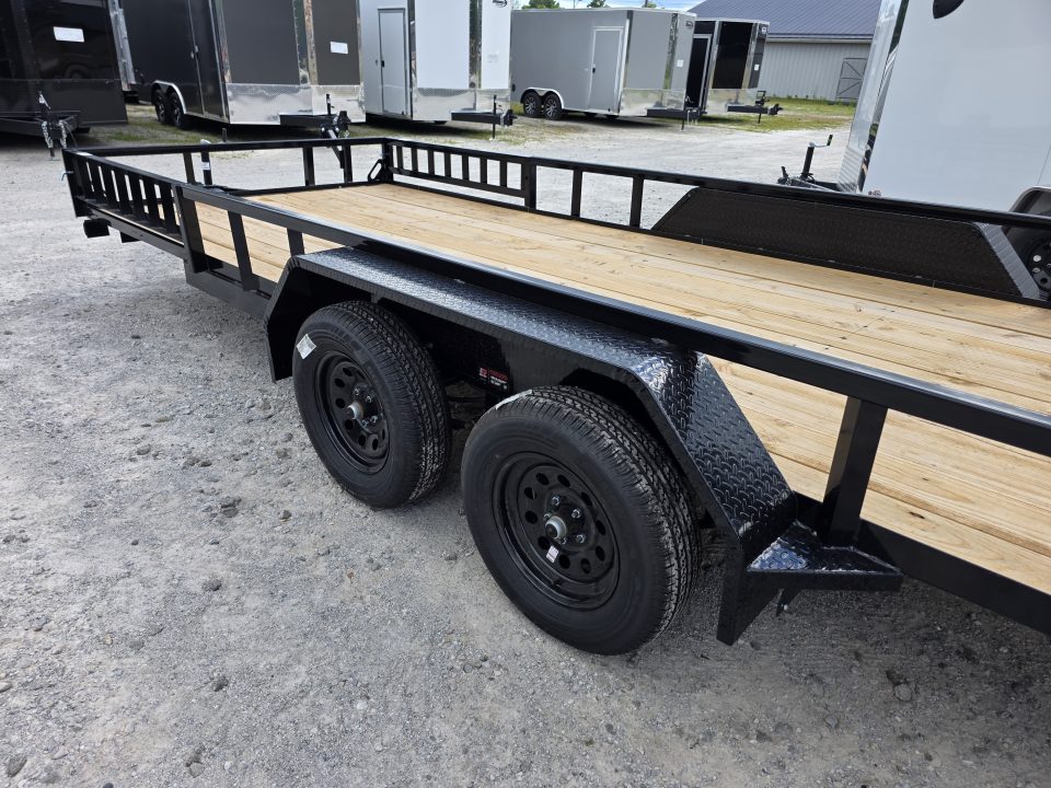 New 2026 Load Trail 83" x 18' Tandem Axle SIDE LOAD RAMP 7000 GVWR Utility Trailer 83x18