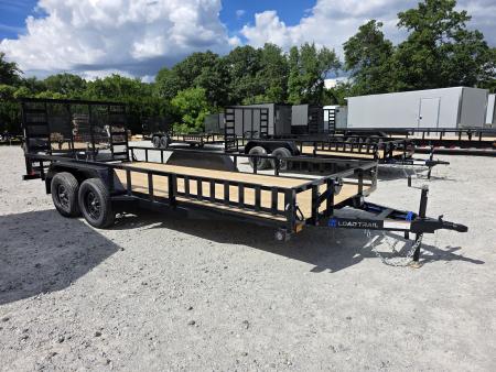 New 2026 Load Trail 83  x 18' Tandem Axle SIDE LOAD RAMP 7000 GVWR Utility Trailer 83x18