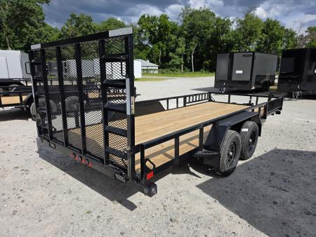 New 2026 Load Trail 83" x 18' Tandem Axle SIDE LOAD RAMP 7000 GVWR Utility Trailer 83x18