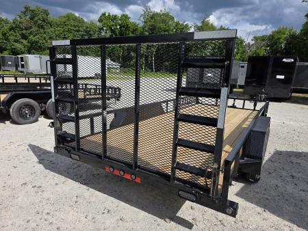 New 2026 Load Trail 83" x 18' Tandem Axle SIDE LOAD RAMP 7000 GVWR Utility Trailer 83x18