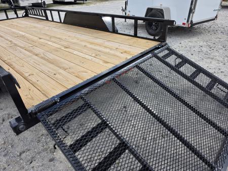 New 2026 Load Trail 83" x 18' Tandem Axle SIDE LOAD RAMP 7000 GVWR Utility Trailer 83x18