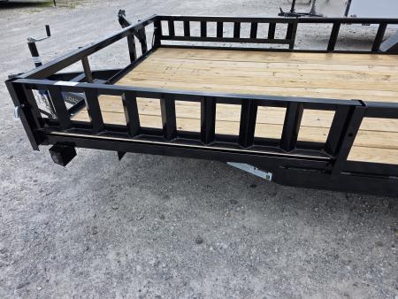New 2026 Load Trail 83" x 18' Tandem Axle SIDE LOAD RAMP 7000 GVWR Utility Trailer 83x18