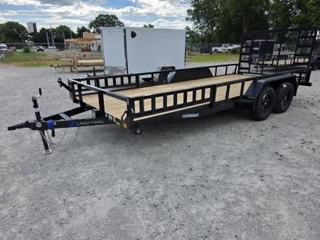 New 2026 Load Trail 83" x 18' Tandem Axle SIDE LOAD RAMP 7000 GVWR Utility Trailer 83x18