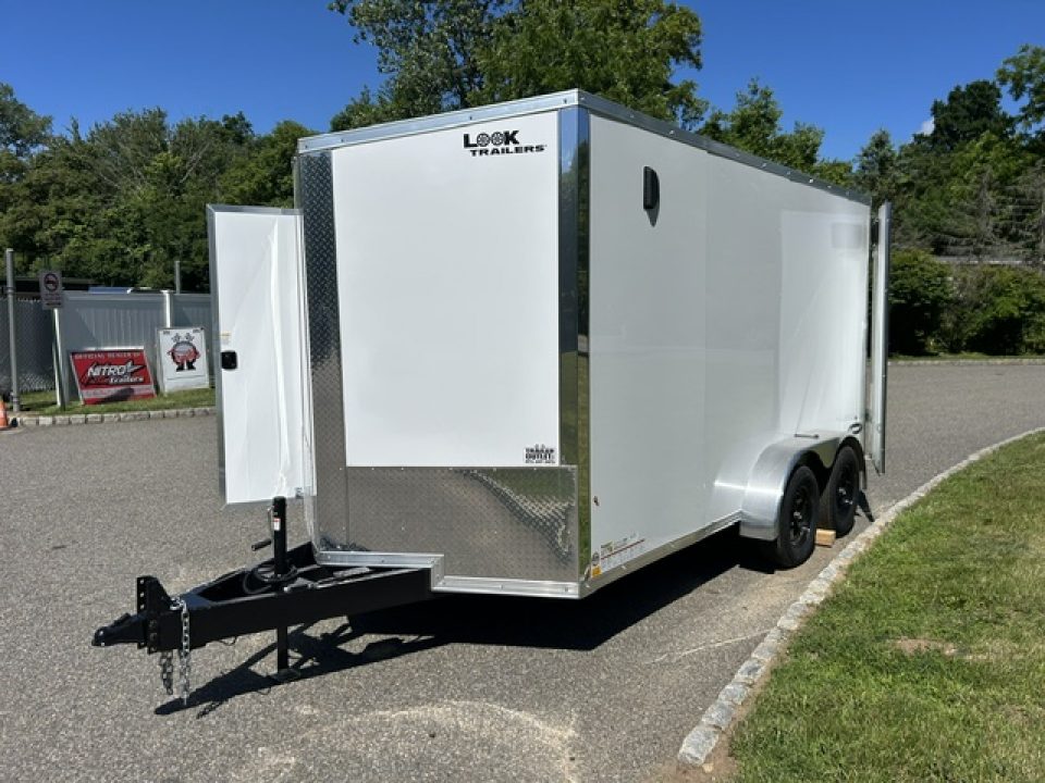New 2026 Look Trailers 7X14 with Double Doors, V nose , 7,000 lb. GVWR Cargo / Enclosed Trailer