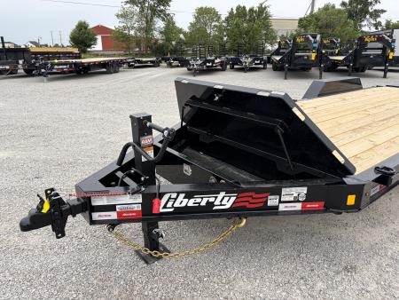 New 2026 Liberty LE14K83X17+3B8BAR (83" x 17' + 3') 15.4K Equipment Trailer w/ Mammoth Ramps
