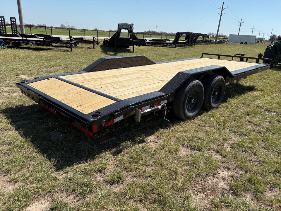 New 2026 Load Trail 102x22 Tandem 14K Equipment Trailer W/ Drive Over Fenders & Slide In Ramps