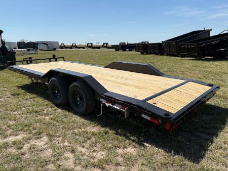 New 2026 Load Trail 102x22 Tandem 14K Equipment Trailer W/ Drive Over Fenders & Slide In Ramps