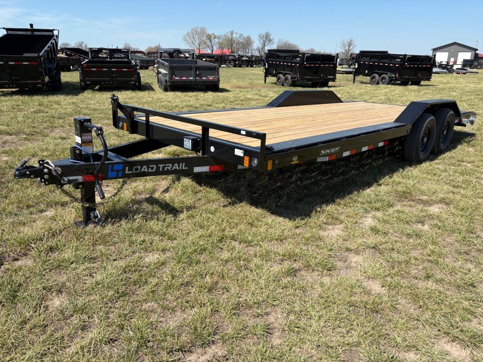 New 2026 Load Trail 102x22 Tandem 14K Equipment Trailer W/ Drive Over Fenders & Slide In Ramps