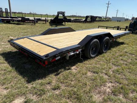 New 2026 Load Trail 102x22 Tandem 14K Equipment Trailer W/ Drive Over Fenders & Slide In Ramps